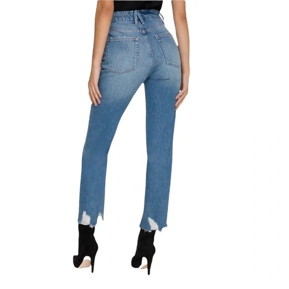 Good American Good Vintage Jagged Hem Jeans. Size 8/29. - Picture 1 of 6